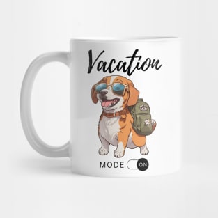 Vacation Mode ON Cute Dog Mug